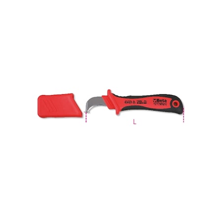 Beta 1777MQ Cable Stripping Knife, Insulated 017770026